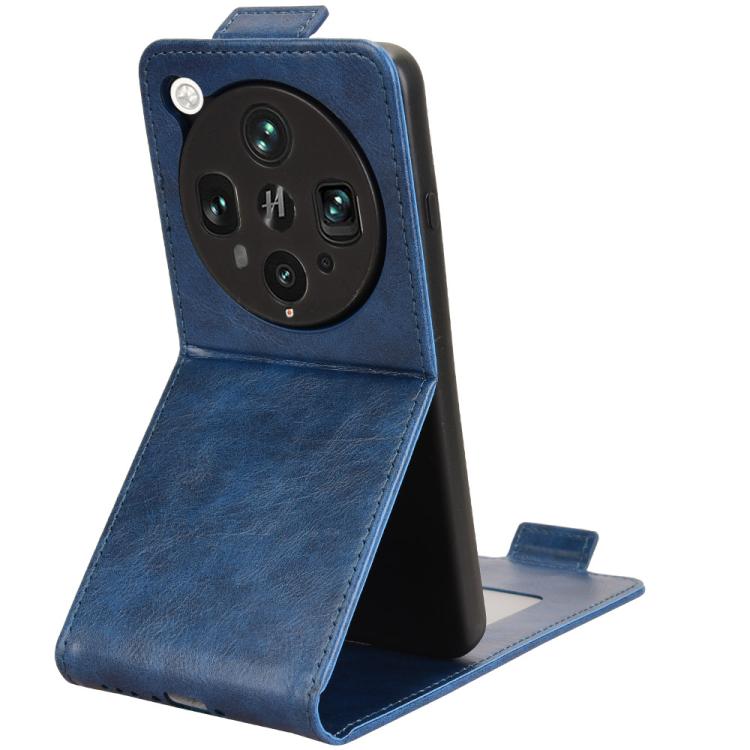 For OPPO Find X8 Ultra 5G Magnetic Vertical Flip Leather Phone Case with Buckle