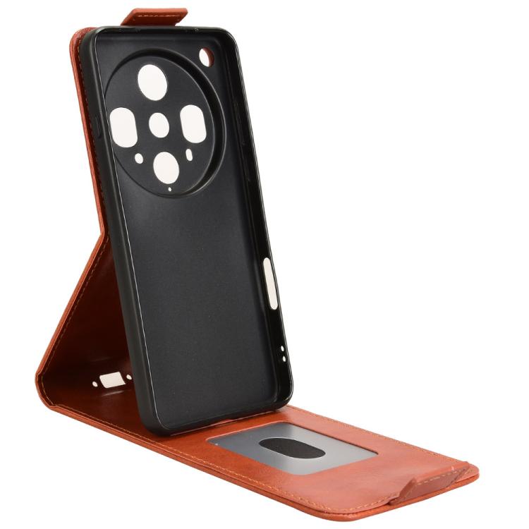 For OPPO Find X8 Ultra 5G Magnetic Vertical Flip Leather Phone Case with Buckle