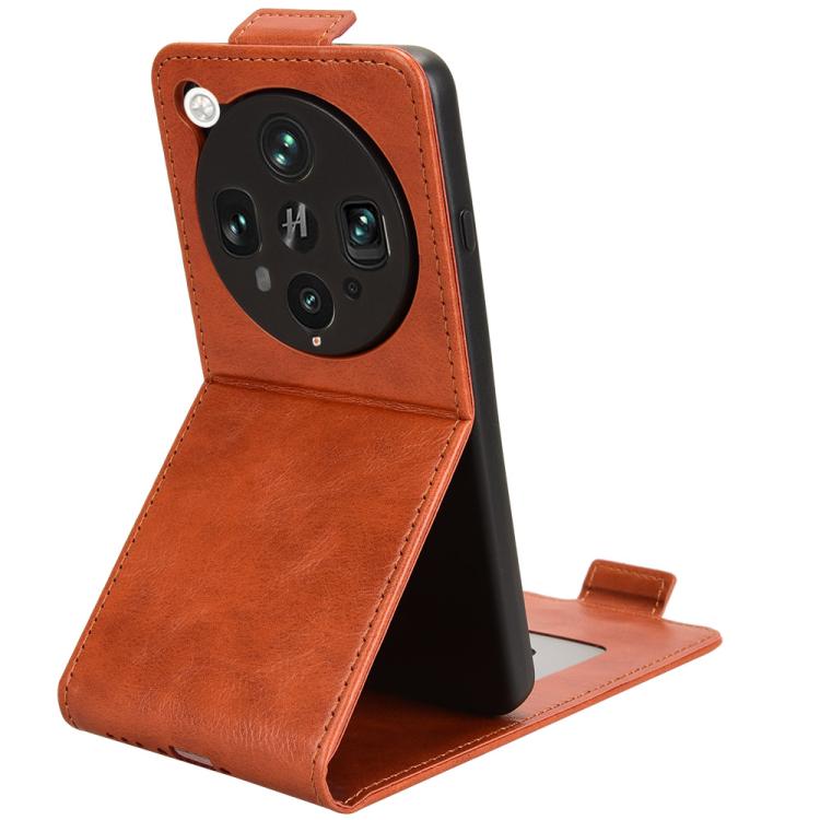For OPPO Find X8 Ultra 5G Magnetic Vertical Flip Leather Phone Case with Buckle