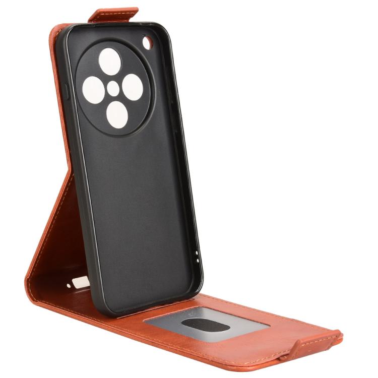 For OPPO Find X8s+ 5G Magnetic Vertical Flip Leather Phone Case with Buckle