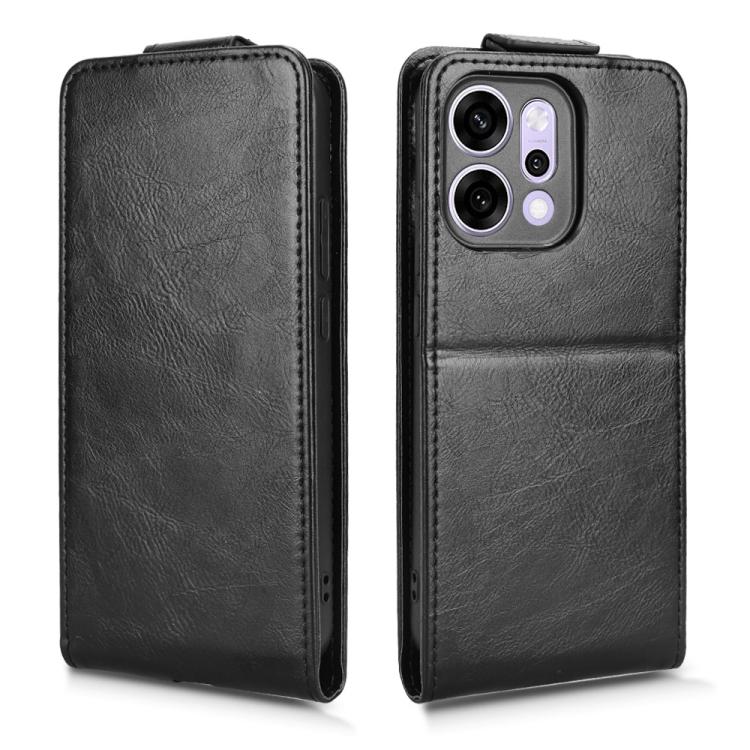 For OPPO Reno14 Global Magnetic Vertical Flip Leather Phone Case with Buckle