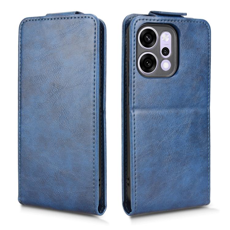 For OPPO Reno14 Global Magnetic Vertical Flip Leather Phone Case with Buckle