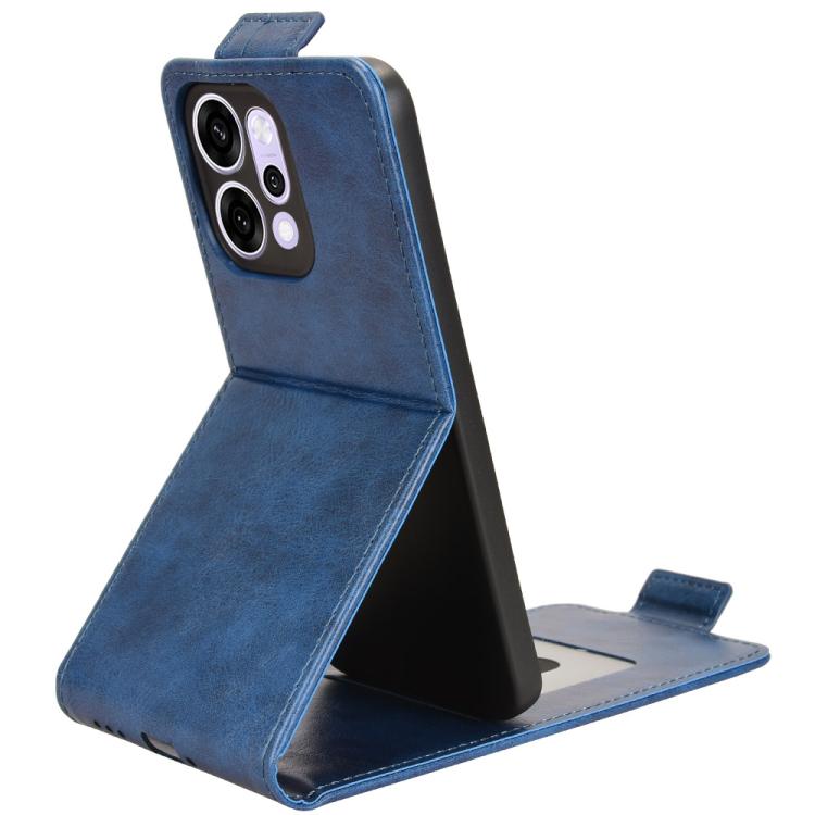 For OPPO Reno14 Global Magnetic Vertical Flip Leather Phone Case with Buckle