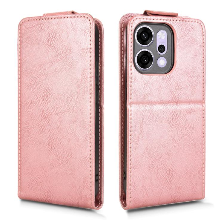 For OPPO Reno14 Global Magnetic Vertical Flip Leather Phone Case with Buckle