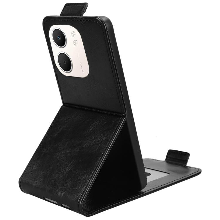 For OPPO A5x 5G / 4G Global Magnetic Vertical Flip Leather Phone Case with Buckle