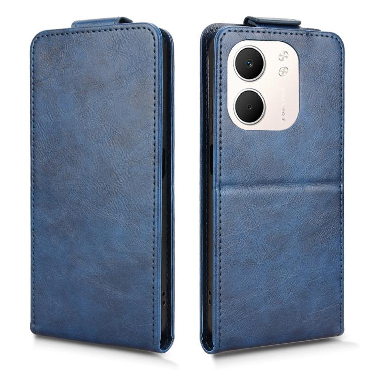 For OPPO A5x 5G / 4G Global Magnetic Vertical Flip Leather Phone Case with Buckle
