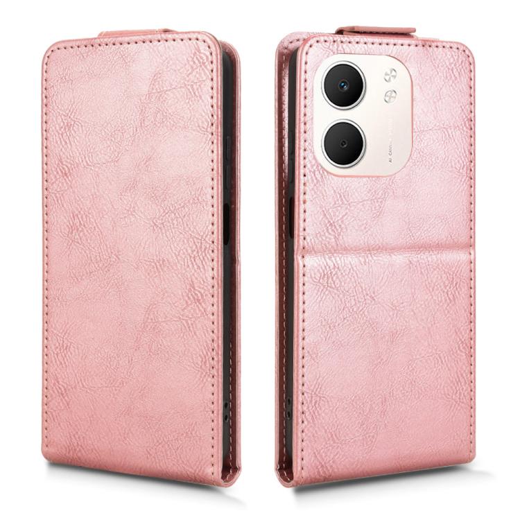 For OPPO A5x 5G / 4G Global Magnetic Vertical Flip Leather Phone Case with Buckle