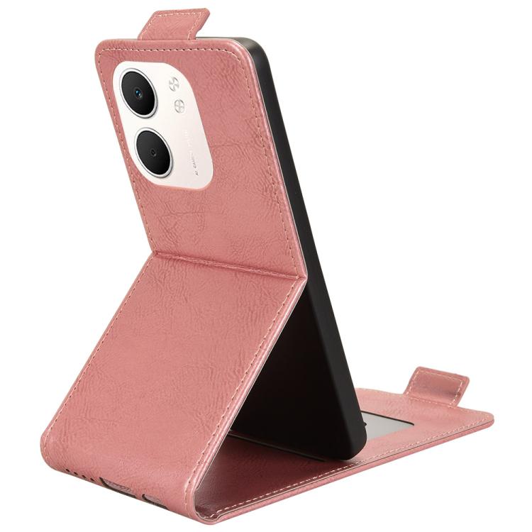 For OPPO A5x 5G / 4G Global Magnetic Vertical Flip Leather Phone Case with Buckle