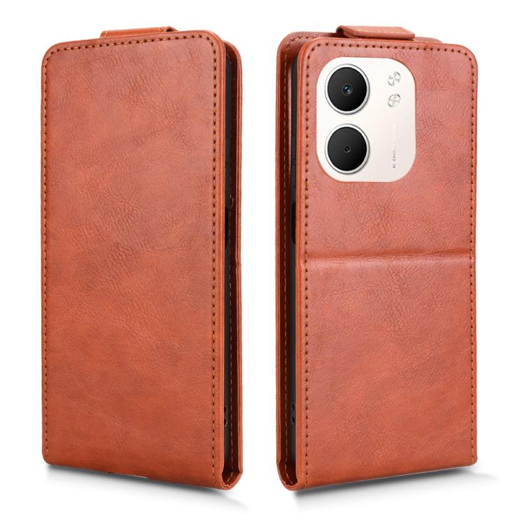 For OPPO A5x 5G / 4G Global Magnetic Vertical Flip Leather Phone Case with Buckle