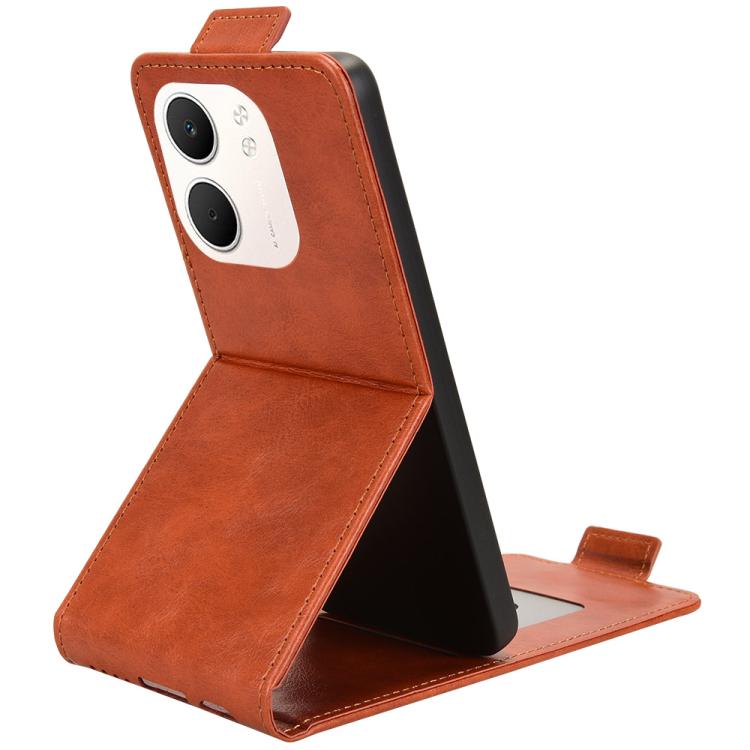 For OPPO A5x 5G / 4G Global Magnetic Vertical Flip Leather Phone Case with Buckle