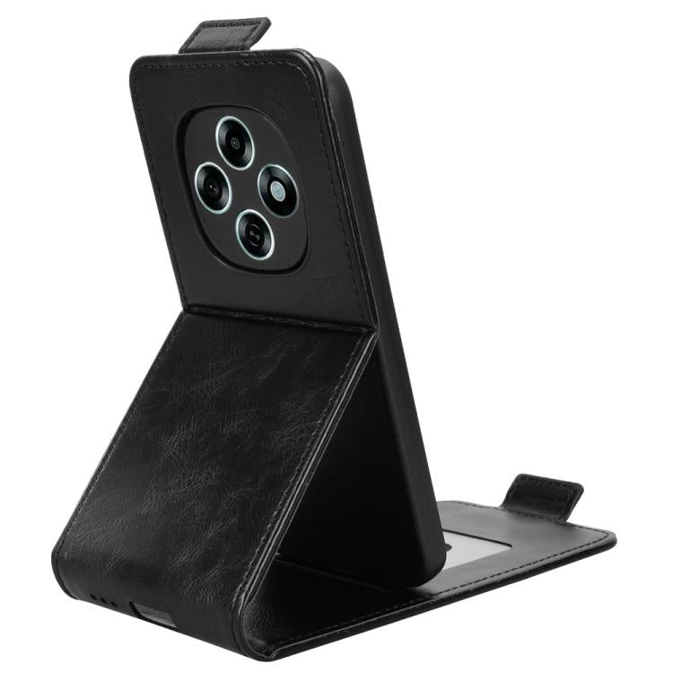 For OPPO F31 Pro 5G Magnetic Vertical Flip Leather Phone Case with Buckle