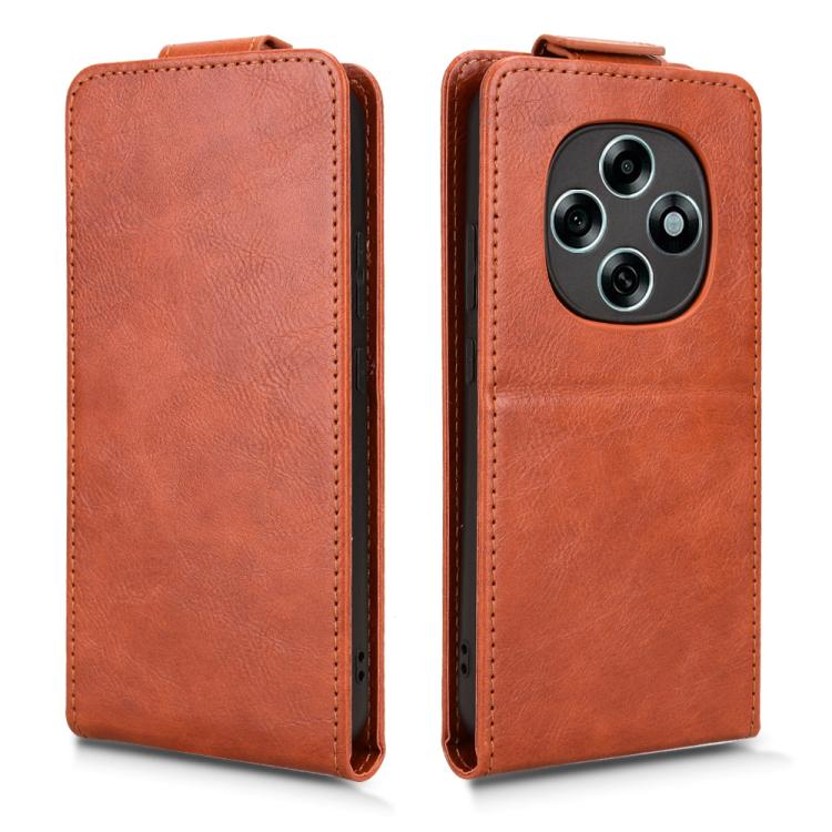 For OPPO F31 Pro 5G Magnetic Vertical Flip Leather Phone Case with Buckle