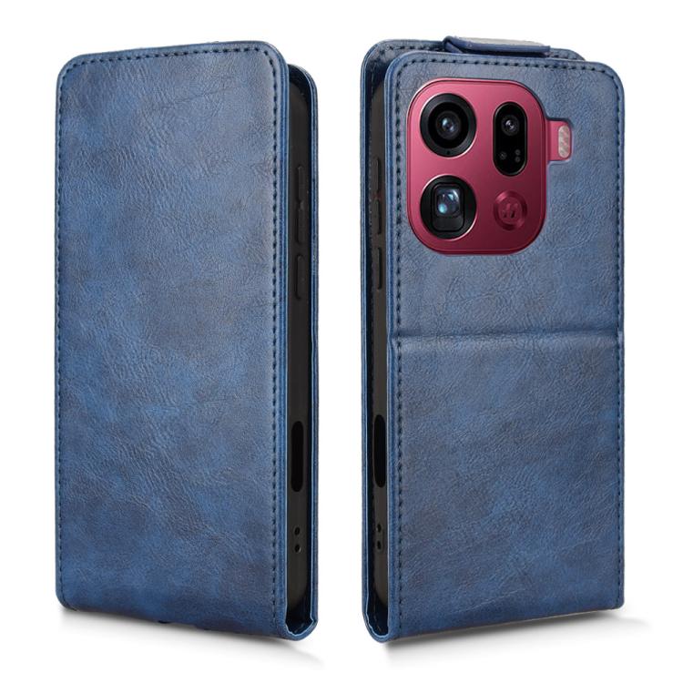 For OPPO Find X9 Pro Magnetic Vertical Flip Leather Phone Case with Buckle