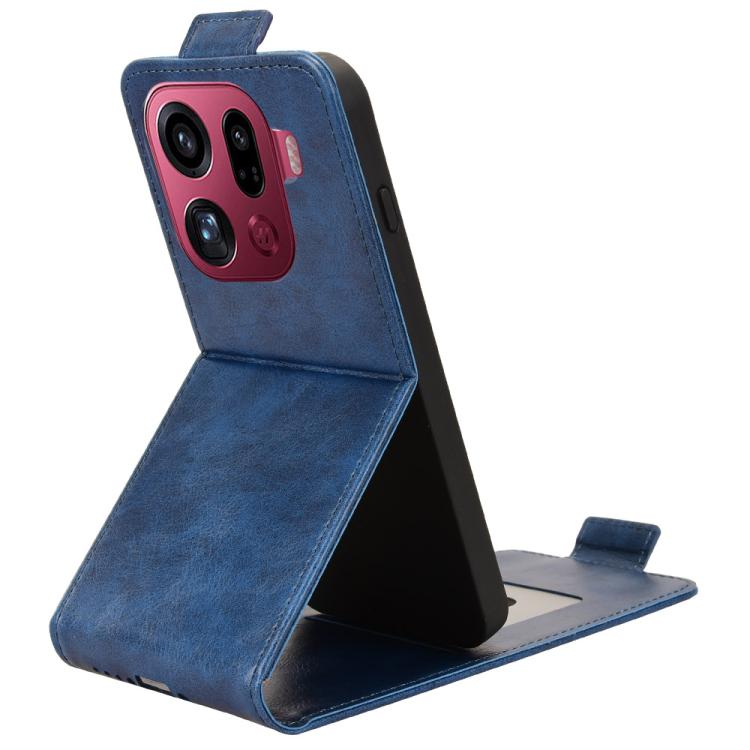 For OPPO Find X9 Pro Magnetic Vertical Flip Leather Phone Case with Buckle