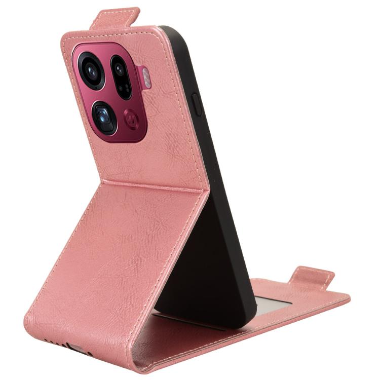 For OPPO Find X9 Pro Magnetic Vertical Flip Leather Phone Case with Buckle