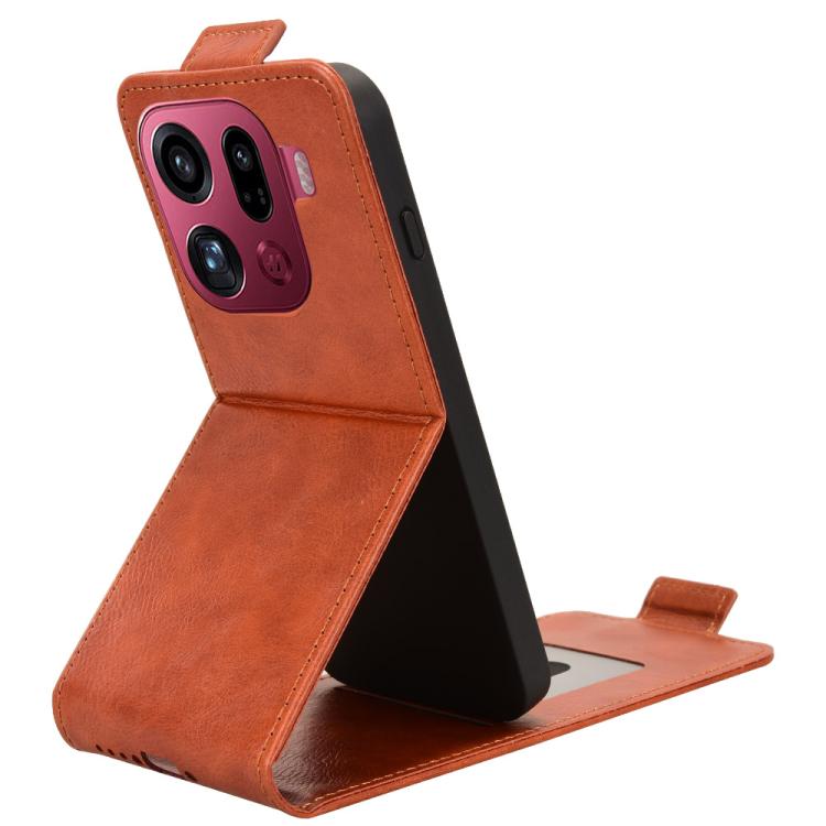 For OPPO Find X9 Pro Magnetic Vertical Flip Leather Phone Case with Buckle