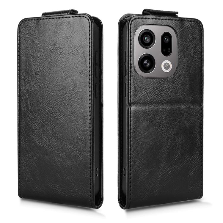 For OPPO Find X9 Magnetic Vertical Flip Leather Phone Case with Buckle