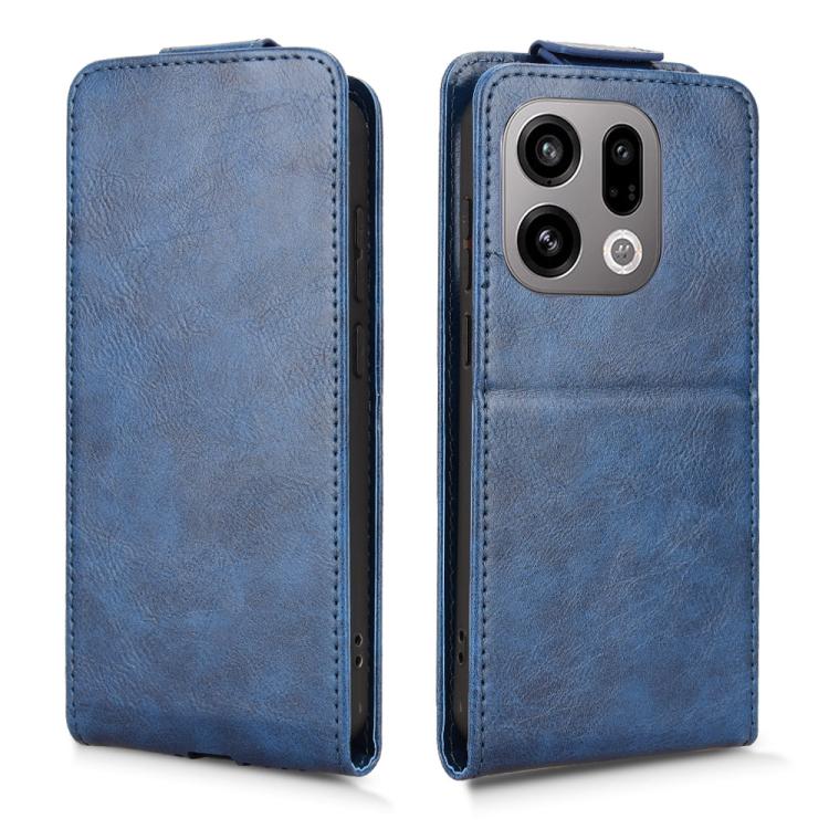 For OPPO Find X9 Magnetic Vertical Flip Leather Phone Case with Buckle