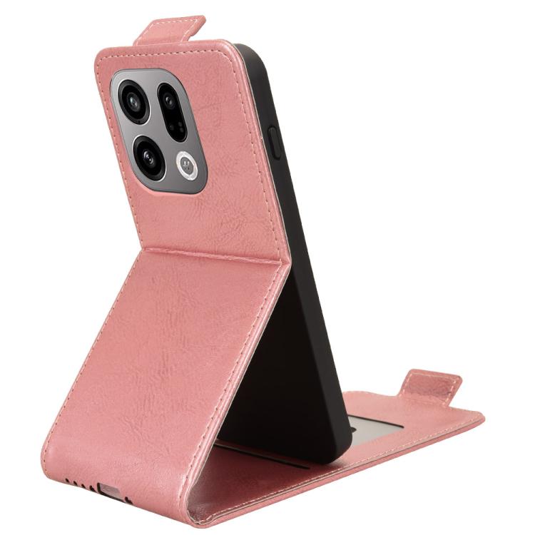 For OPPO Find X9 Magnetic Vertical Flip Leather Phone Case with Buckle