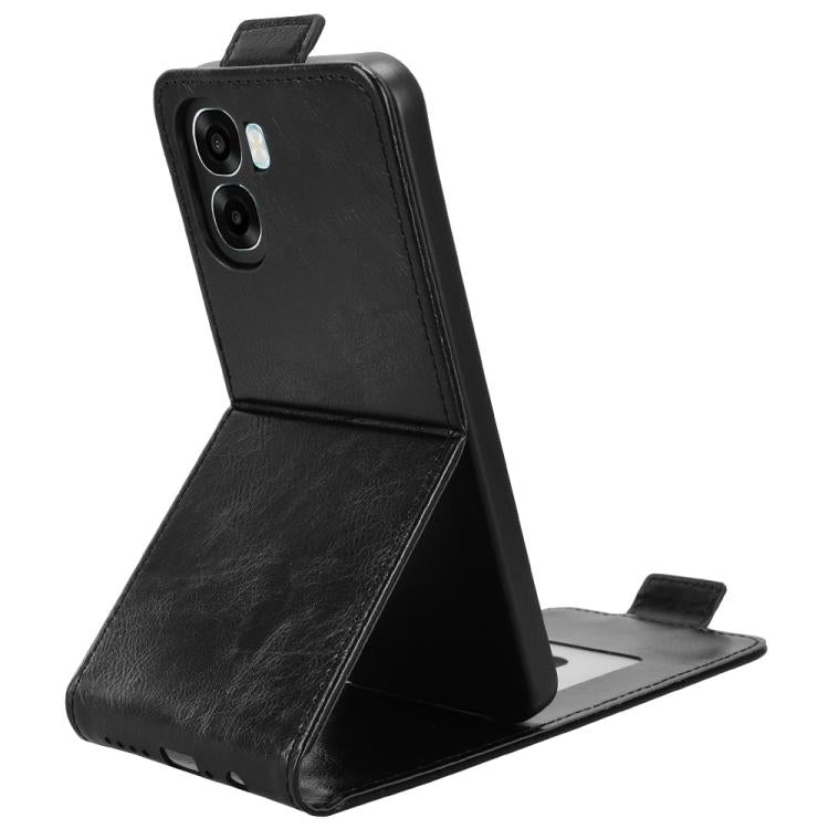 For OPPO A6x 4G / 5G Global Magnetic Vertical Flip Leather Phone Case with Buckle