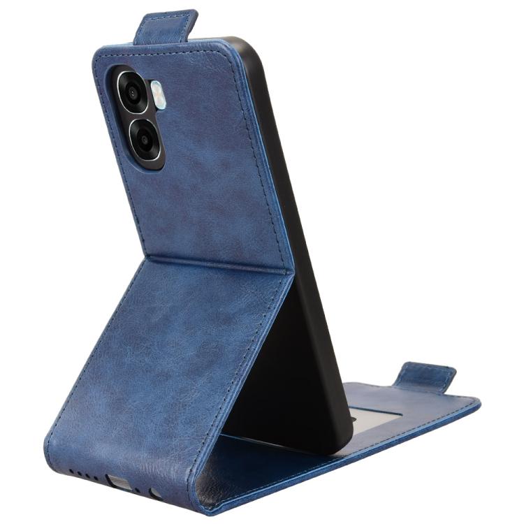 For OPPO A6x 4G / 5G Global Magnetic Vertical Flip Leather Phone Case with Buckle