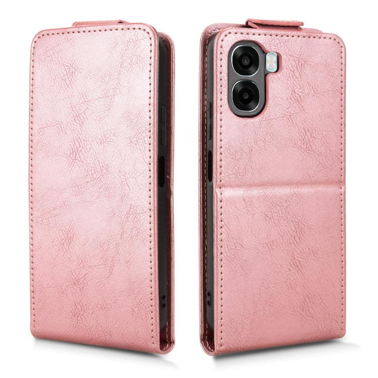 For OPPO A6x 4G / 5G Global Magnetic Vertical Flip Leather Phone Case with Buckle