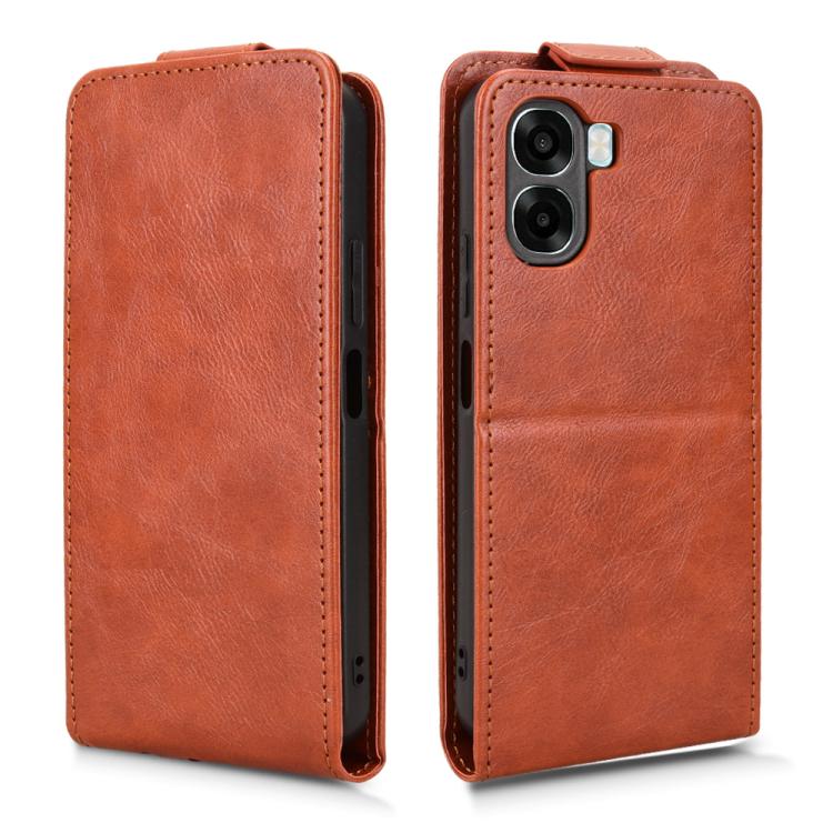 For OPPO A6x 4G / 5G Global Magnetic Vertical Flip Leather Phone Case with Buckle