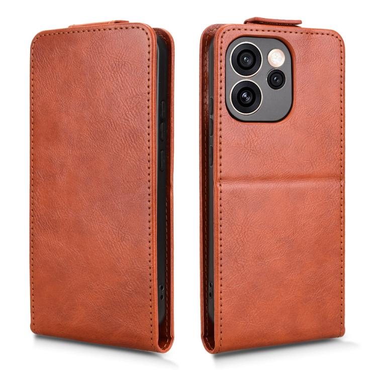 For OPPO Reno15 Pro 5G Global Magnetic Vertical Flip Leather Phone Case with Buckle