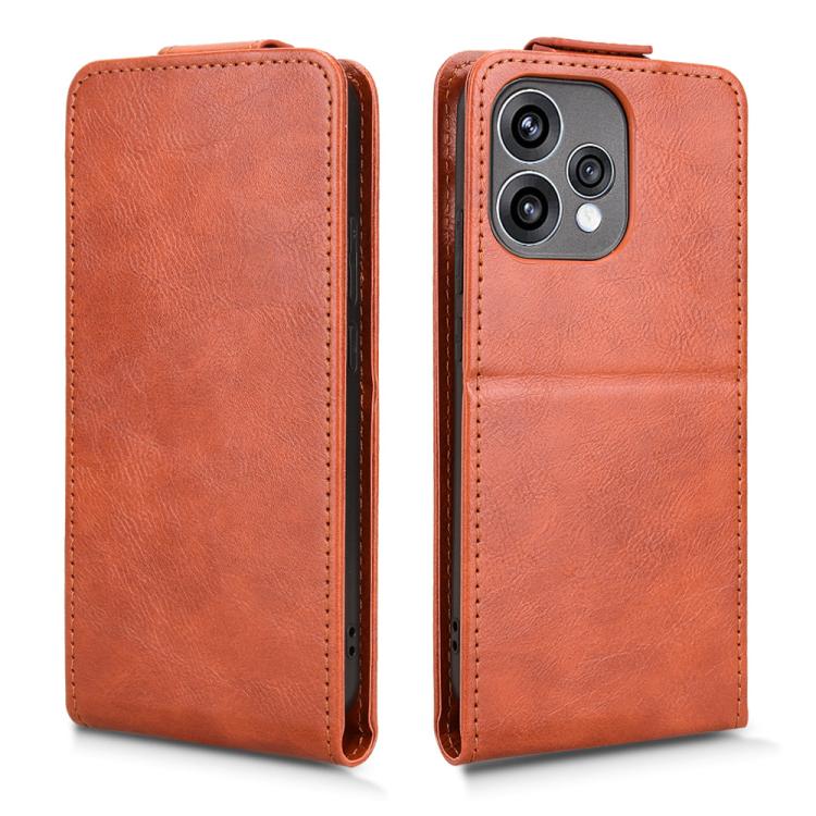 For OPPO Reno15 5G Global Magnetic Vertical Flip Leather Phone Case with Buckle