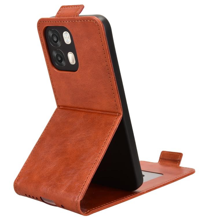 For OPPO A6s 5G / A6 5G Global Magnetic Vertical Flip Leather Phone Case with Buckle