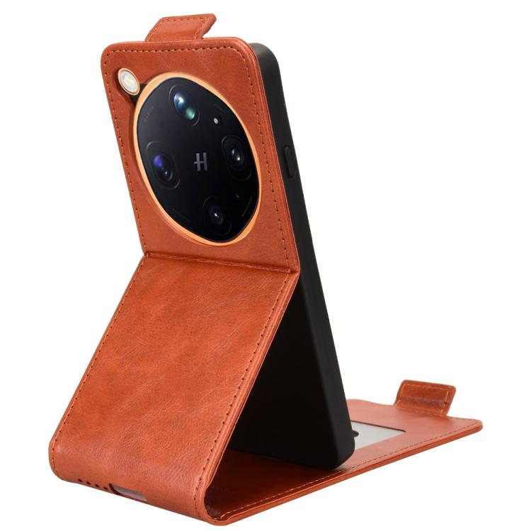For OPPO Find X9 Ultra 5G Magnetic Vertical Flip Leather Phone Case with Buckle
