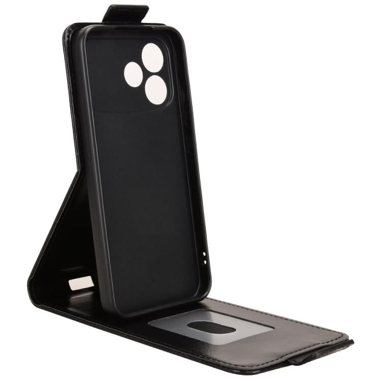 For OPPO F33 Pro / A6s Pro Magnetic Vertical Flip Leather Phone Case with Buckle