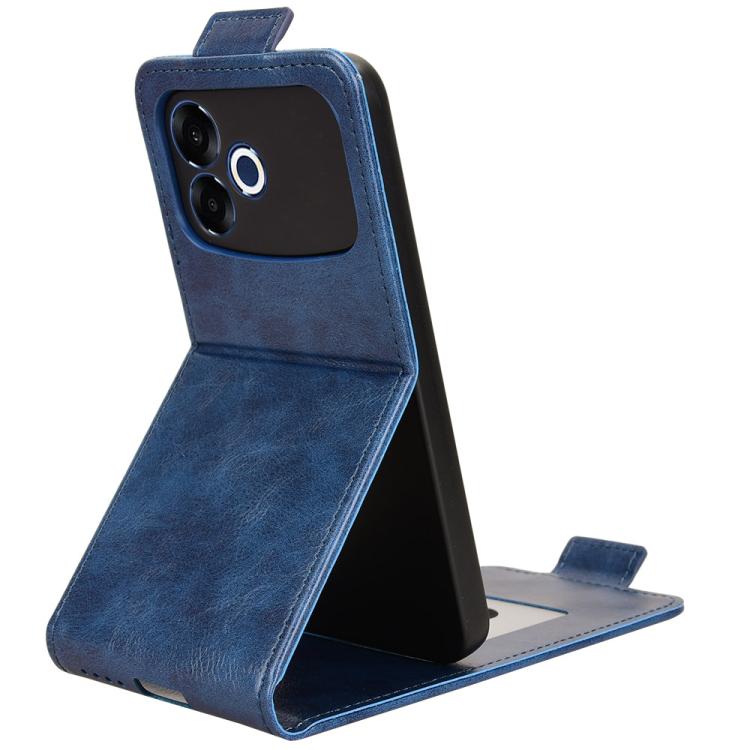For OPPO F33 Pro / A6s Pro Magnetic Vertical Flip Leather Phone Case with Buckle
