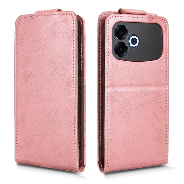 For OPPO F33 Pro / A6s Pro Magnetic Vertical Flip Leather Phone Case with Buckle