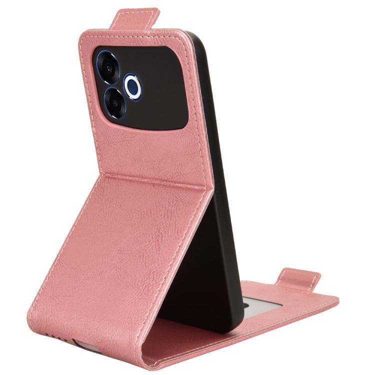 For OPPO F33 Pro / A6s Pro Magnetic Vertical Flip Leather Phone Case with Buckle