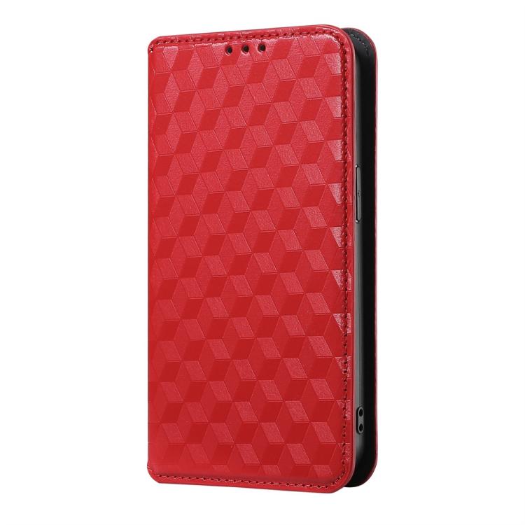 For ZTE Axon 60 4G / Blade V60 4G Cubic Grid Texture Flip Leather Phone Case