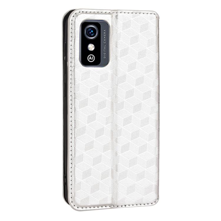For ZTE Blade L9 Cubic Grid Texture Flip Leather Phone Case