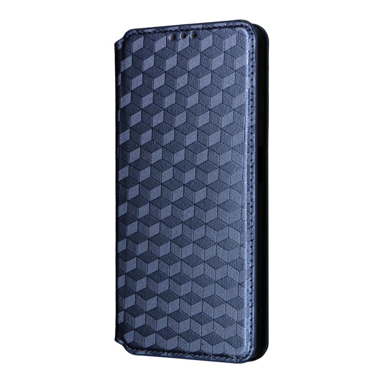 For ZTE Blade V70 Max / nubia V70 Max Cubic Grid Texture Flip Leather Phone Case