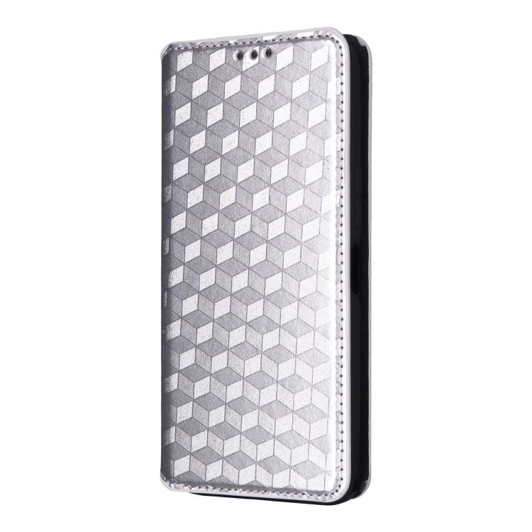 For ZTE Blade A35e Global / Z2466 Cubic Grid Texture Flip Leather Phone Case