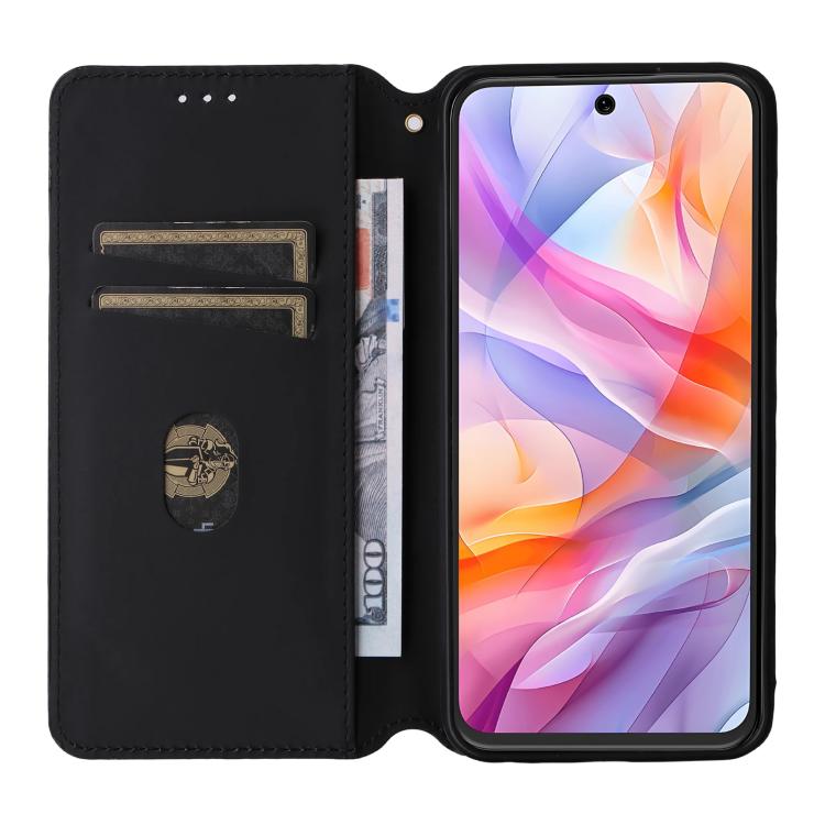 For ZTE Blade V70 Design 4G Cubic Grid Texture Flip Leather Phone Case
