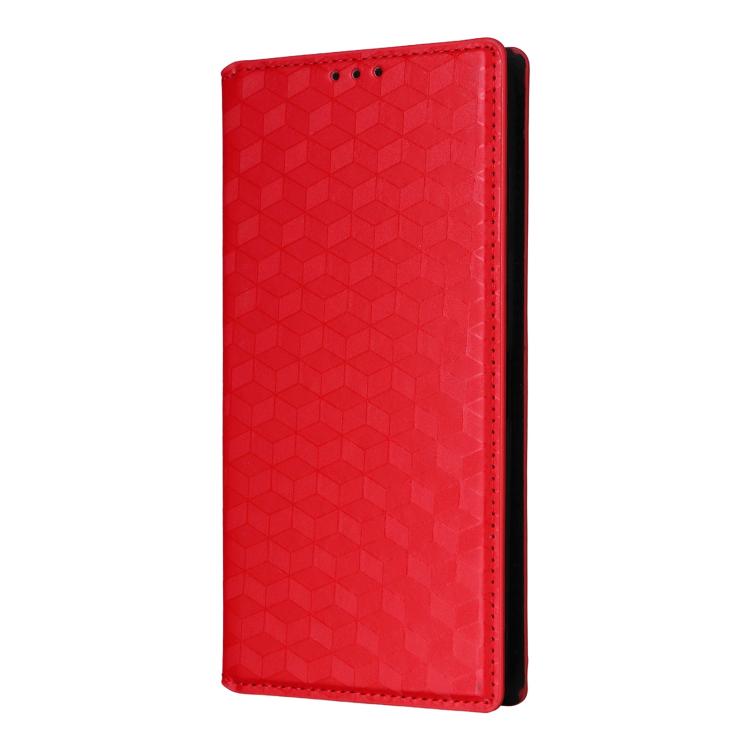 For ZTE Nubia S 5G / A403ZT Cubic Grid Texture Flip Leather Phone Case