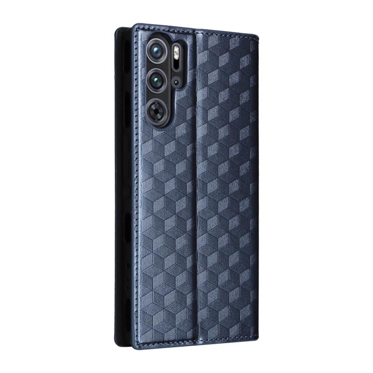 For ZTE nubia RedMagic 9 Pro / 9 Pro+ Cubic Grid Texture Flip Leather Phone Case