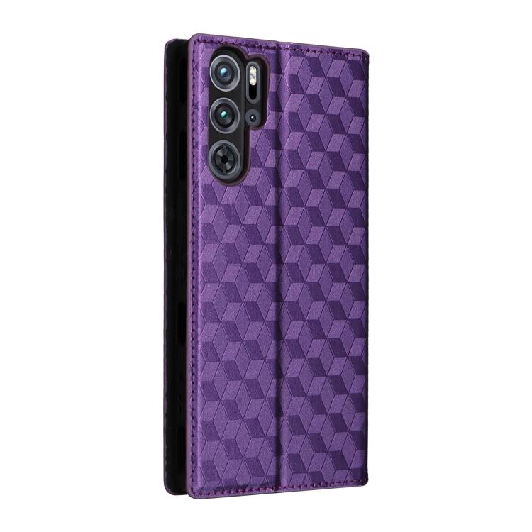 For ZTE nubia RedMagic 9 Pro / 9 Pro+ Cubic Grid Texture Flip Leather Phone Case