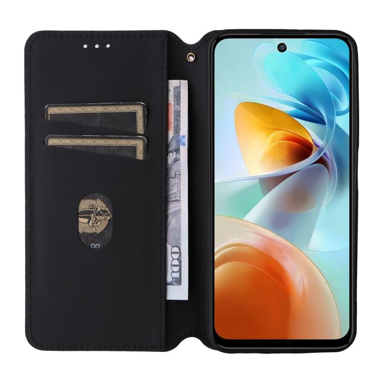 For ZTE nubia Music 2 Cubic Grid Texture Flip Leather Phone Case