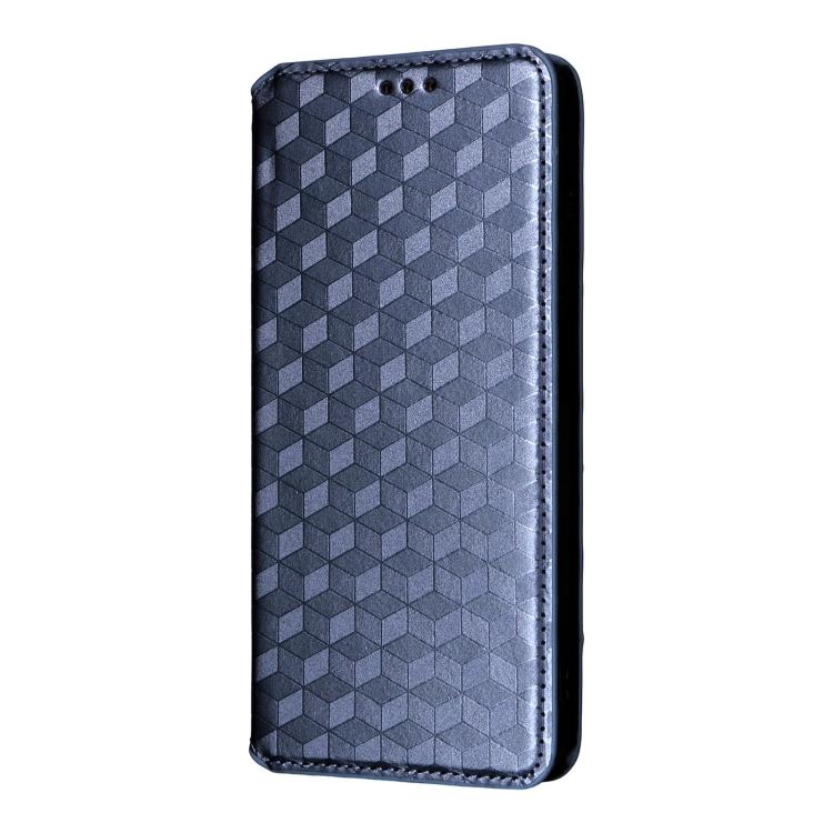 For ZTE nubia Music 2 Cubic Grid Texture Flip Leather Phone Case