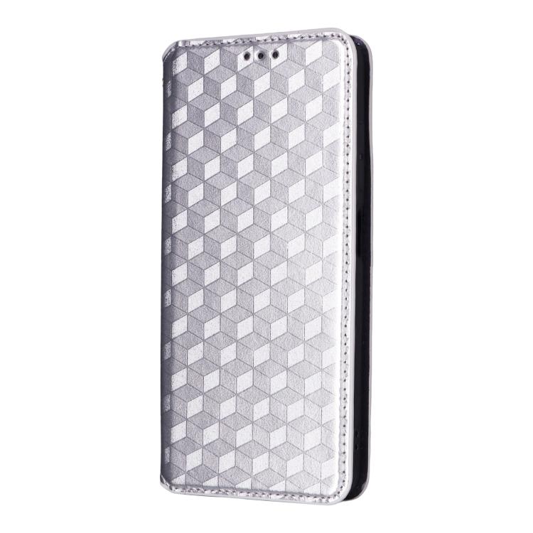 For ZTE nubia Music 2 Cubic Grid Texture Flip Leather Phone Case