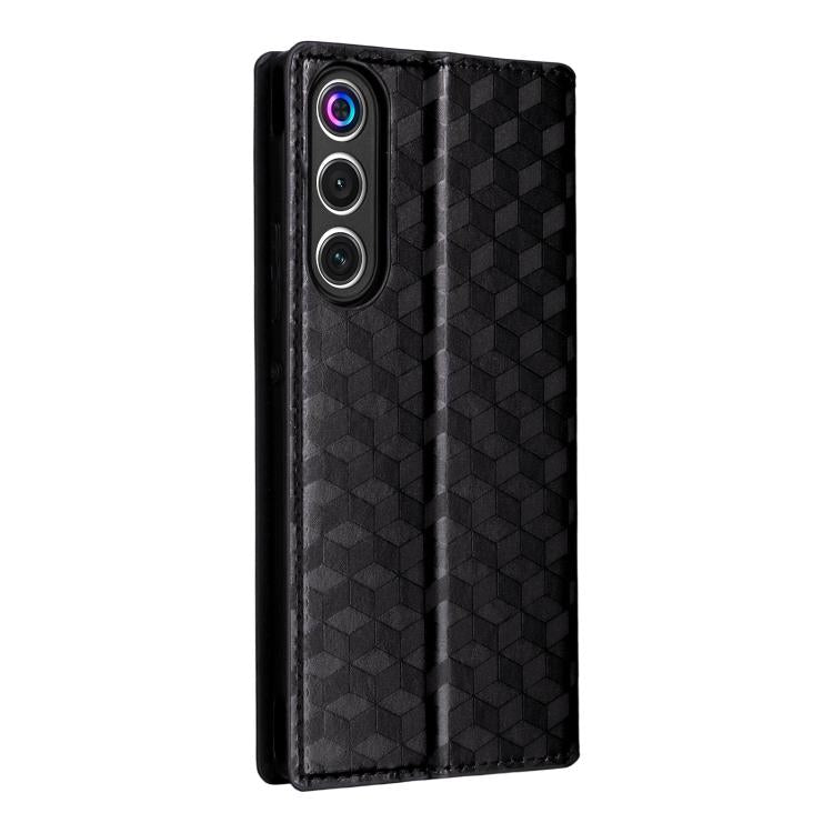 For ZTE nubia RedMagic 10 Air Cubic Grid Texture Flip Leather Phone Case