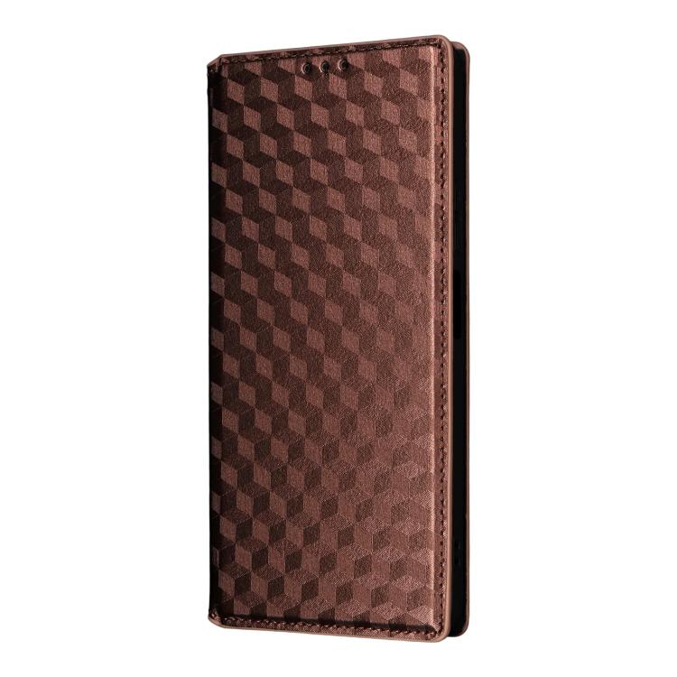 For ZTE nubia RedMagic 10 Air Cubic Grid Texture Flip Leather Phone Case