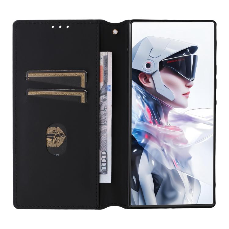 For ZTE nubia RedMagic 10 Air Cubic Grid Texture Flip Leather Phone Case