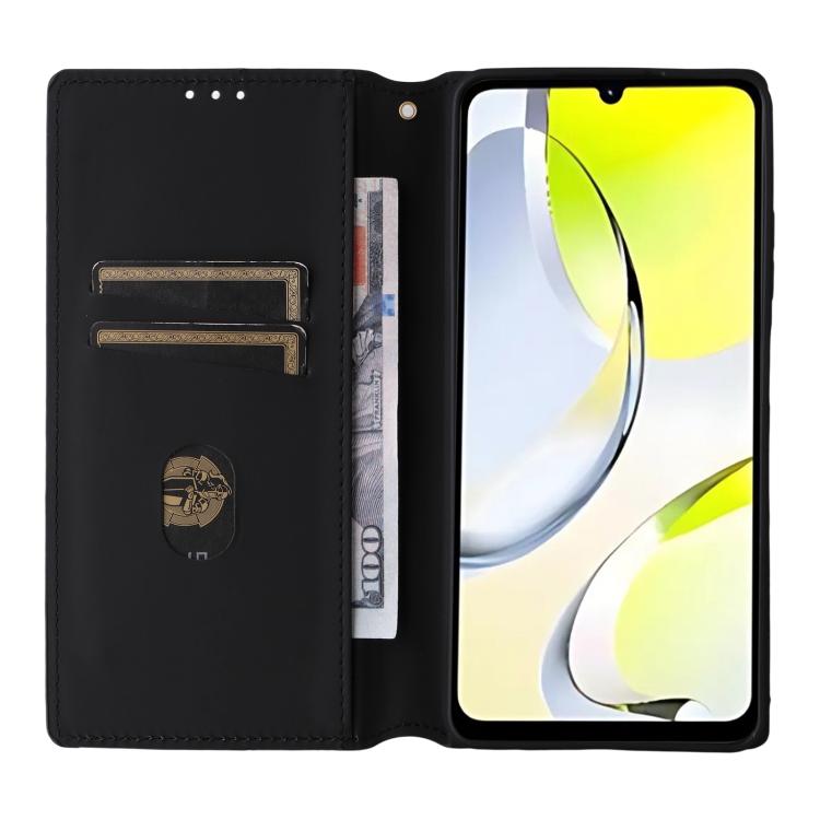 For ZTE Blade A76 4G Cubic Grid Texture Flip Leather Phone Case
